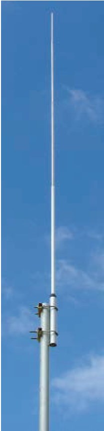 VHF 5 section half-wave telescopic collinear, aluminium, 40.6MHz, N-type female, 50W, 0dBd – 3.85m