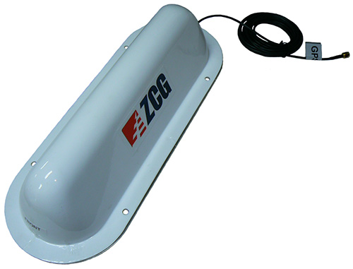 Low profile ground dependent antenna, 500-600MHz, specify 25MHz, 2.1dBi – 380mm, with inbuilt GPS.